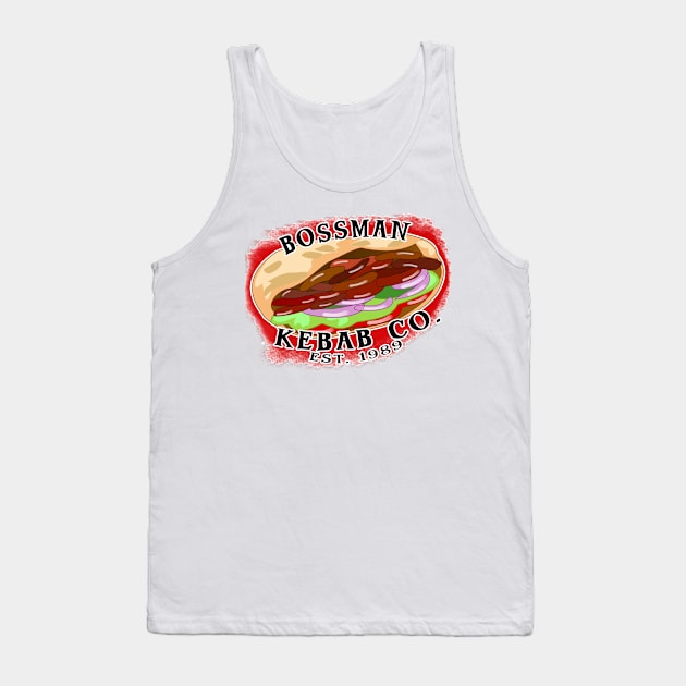 Bossman kebab company British takeaway kebabs Tank Top by Captain-Jackson